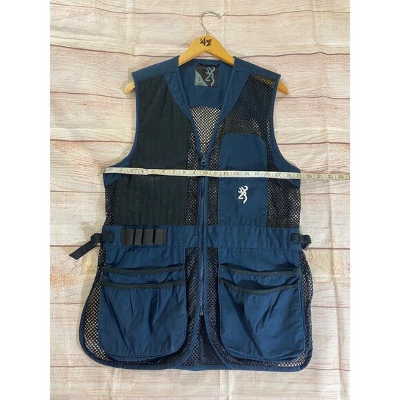 Browning Men's Right Trapper Nevy Blue Mesh Vest - Medium - Picture 9 of 14